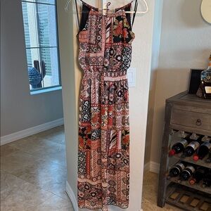 Enfocus Studio Patchwork Print Maxi Dress